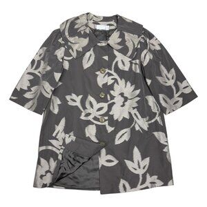 BADGLEY MISCHKA Luxury Designer Floral Business Casual Jacket Womens Large